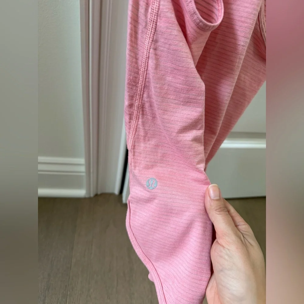 Lululemon Racerback Tank Top Pink Workout Yoga Running Activewear Size 4